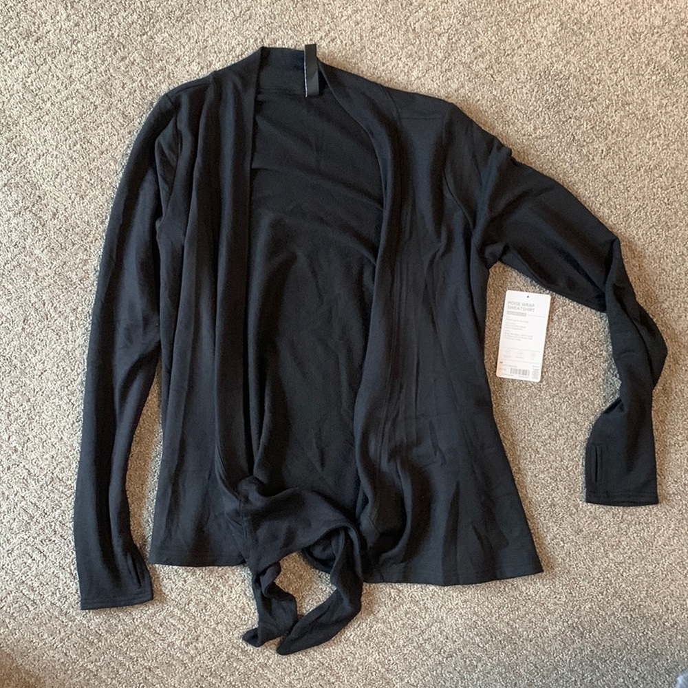 Athleta Poise Wrap Sweatshirt Sz M NWT